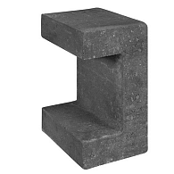 U-Element 15x20x30 cm Zwart