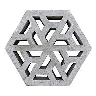 Eco Tegel Waterpasserend 37,5x37,5x7 cm Grijs