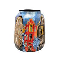 Pot canalhouses d21h24cm rood