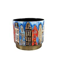Pot canalhouses d17h15cm rood