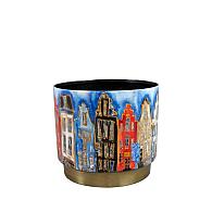 Pot canalhouses d14h13cm rood