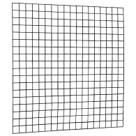 Gaaspaneel met maas 10x10 cm stekloos. 180x180 cm zwart