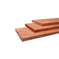 Douglas fijnbezaagde plank 1.5x14x300 cm, groen geïmpregneerd