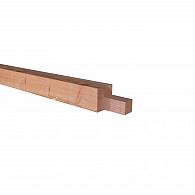 Douglas fijnbezaagde hoekstaander met inkeping t.b.v. zelfbouw 15x15x240 cm, onbehandeld