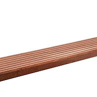 Hardhouten enkelzijdig geprofileerd dekdeel, 2.5x14.5x365 cm vlonderplank jubileum aanbieding