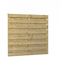 Jumboscherm geschaafd vuren 18-planks 15 mm, 180x180 cm, recht, groen geïmpregneerd