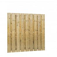 Jumboscherm geschaafd vuren 20-planks 15 mm, 180x180 cm, recht, groen geïmpregneerd