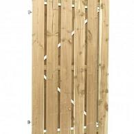 Jumbodeur met slotgat, geschaafd vuren 15 mm op verstelbaar stalen frame 100x180 cm, recht verticaal