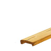 Vuren geschaafde afdeklat met sponning (5.2 cm) 1.9x7x181.5 cm t.b.v. recht en toogscherm, groen geïmpregneerd
