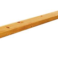Grenen geschaafde afdekkap met sponning (6.2 cm) 3.5x8.5x180 cm t.b.v. rechtscherm, groen geïmpregneerd