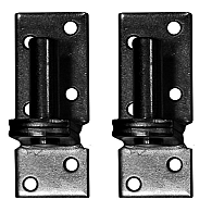 Duim zwart 16 mm t.b.v. poort, per 2 stuks