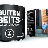 Douglas buiten beits 2.5 liter, zwart RAL 9005