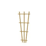 Grenen V-trellis 30-65x150 cm, groen geïmpregneerd