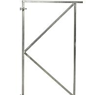 Verstelbaar stalen poortframe 90x155 cm, vuurverzinkt