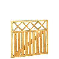 Rechthekpoort met trellis 100x90 cm, groen geïmpregneerd