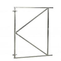 Verstelbaar stalen poortframe 150x155 cm, vuurverzinkt