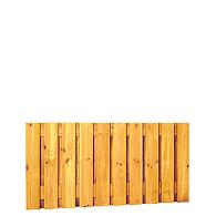 Grenen geschaafd plankenscherm 21-planks 17 mm, 180x89 cm, verticaal recht, groen geïmpregneerd