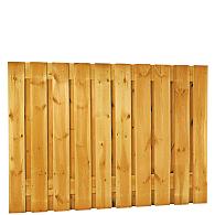 Grenen geschaafd plankenscherm 21-planks 17 mm, 180x130 cm, verticaal recht, groen geïmpregneerd