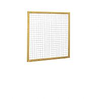 Grenen betonijzertrellis met maas 7.5x7.5 cm, in raamwerk 4.4x6.8 cm, 180x180 cm, groen geïmpregneerd