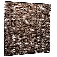 Wilgentenenscherm fijn, met ijzeren frame, 180x180 cm