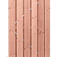 Douglas geschaafde plankendeur op verstelbaar stalen frame, 16 mm, 100x190 cm, onbehandeld