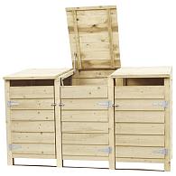 Containerkast tripel, 128.7x224.5x91 cm
