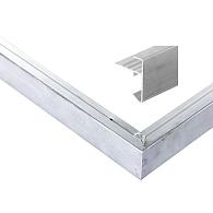 Aluminium daktrimset recht t.b.v. plat dak, maximale dakmaat 350x350 cm