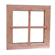 Douglas vast raam Prestige met dubbelglas, 66.4x66.4 cm, onbehandeld