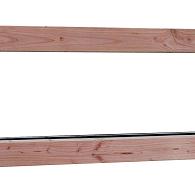 Douglas vast raam (zijlicht) Prestige met dubbelglas, 138.4x48.4 cm, onbehandeld