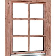 Douglas draai-kiepraam Prestige met dubbelglas, 84.4x120.4 cm, onbehandeld