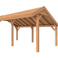 Douglasvision kapschuur Comfort 500x250 cm, kleurloos geïmpregneerd