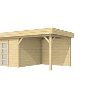 Vuren Topvision Parelhoen, 400x300 en luifel 300 cm, kleurloos geïmpregneerd