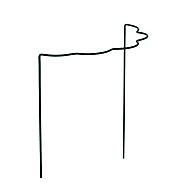 Plantensteun 1/2 r gesch. h35cm40cm