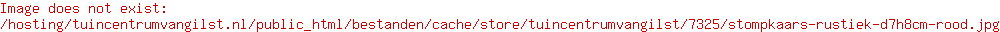 Stompkaars rustiek d7h8cm rood