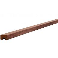 Hardhouten geschaafde damwandregel met sponning, 4.5x6.8x200 cm
