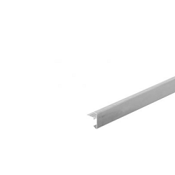 Aluminium daktrimset recht t.b.v. plat dak, maximale dakmaat 350x350 cm