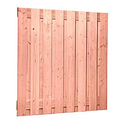 Douglas geschaafd plankenscherm 17-planks 18 mm, 180x180 cm, onbehandeld