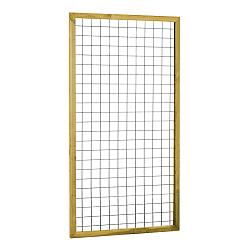 Eco gaastrellis met maas 7.5x7.5 cm, in grenen raamwerk 4.5x4.5 cm, 90x180 cm, groen geïmpregneerd