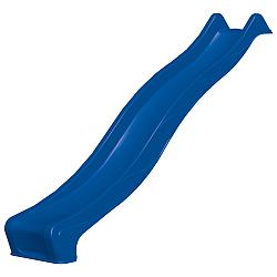 Kunststof glijbaan 290x50 cm, 150 cm hoog, blauw