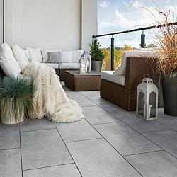 Keramische tegel Cilento Antracite Due 80x80x2 cm
