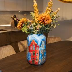 Pot canalhouses d30h42cm rood