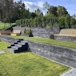Blockstone 15x15x60 cm Black