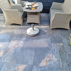 Keramische tegel Varese Antracite Tre 80x80x3 cm