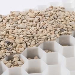 Grindmat ECCOgravel 30 SINGLE wit ca. 120x80x3 extra sterk