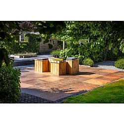 Peacock Copper 60x60x3 cm  Roest Genuanceerd