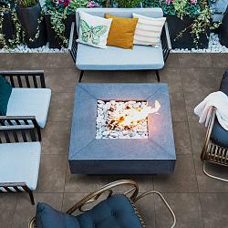 Kera Twice 60x60x4,8 cm Fiammato Antracite Decor