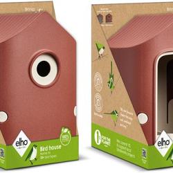 Vogelhuis cosy 18cm toscaans rood