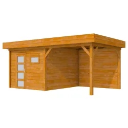 Douglas Topvision Raaf, 298x298 en luifel 300 cm, transparant gespoten