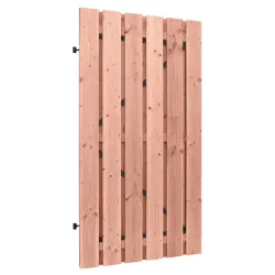 Douglas geschaafde plankendeur op zwart verstelbaar stalen frame, 16 mm, 100x190 cm, onbehandeld