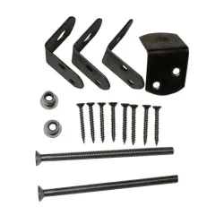 Uni-beslag t.b.v. lichtgewicht betonpaal 8.5x8.5 cm, RVS